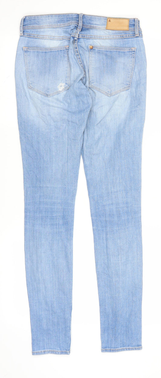 H&M Womens Blue  Denim Skinny Jeans Size 26 in L31 in