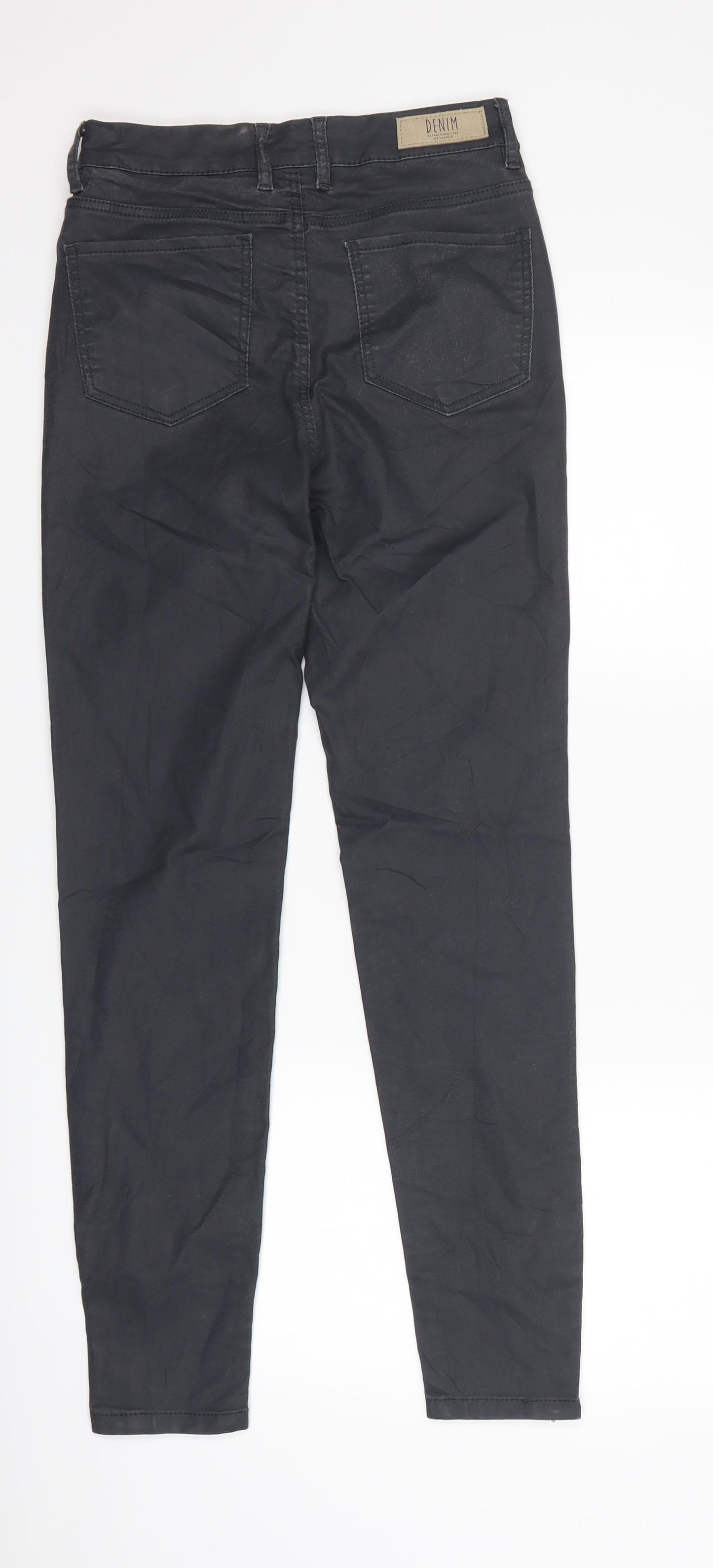 RESERVED Womens Grey  Denim Skinny Jeans Size 10 L28 in