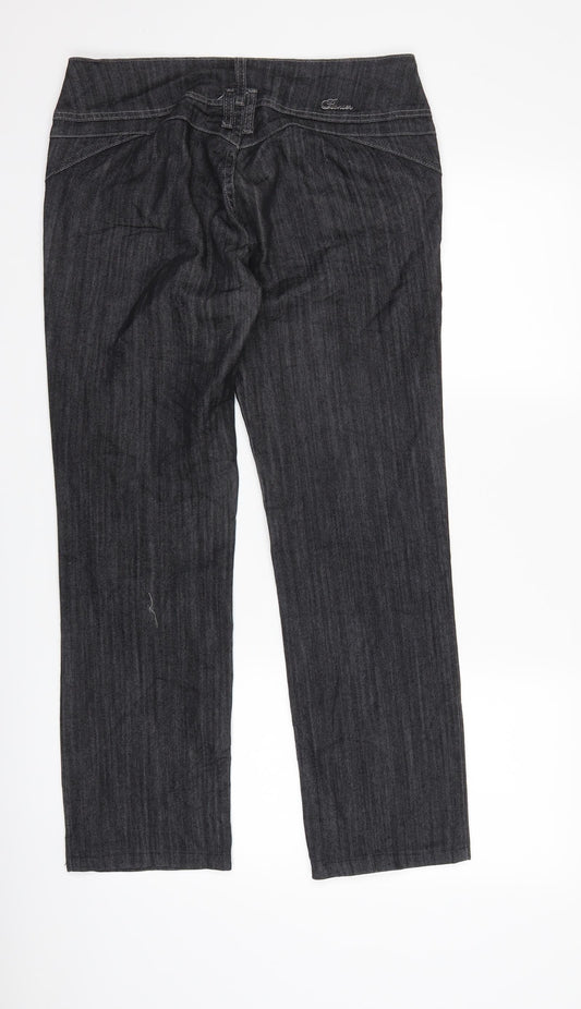 Premier Womens Black  Denim Straight Jeans Size 32 L27 in