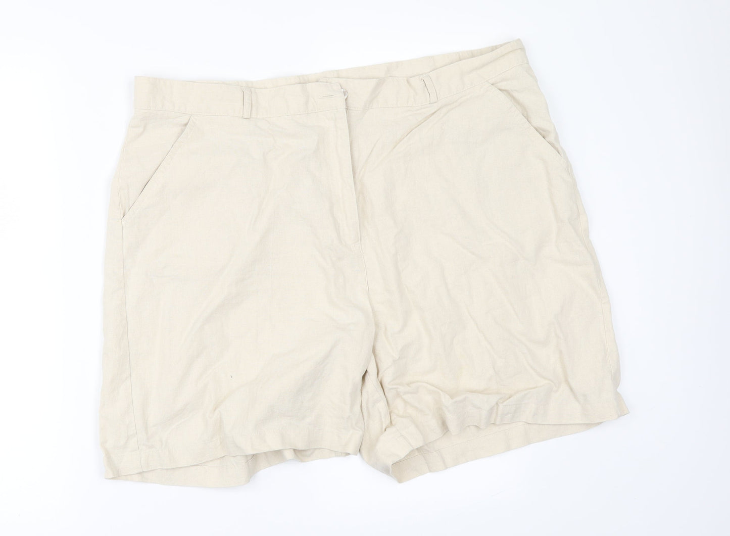 Preworn Womens Beige   Chino Shorts Size 42 in