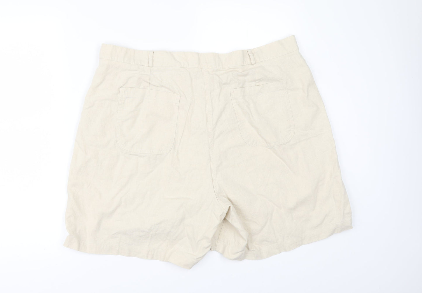 Preworn Womens Beige   Chino Shorts Size 42 in