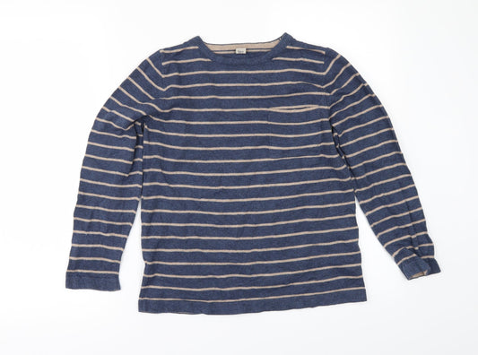 TU Girls Blue Striped  Pullover Jumper Size 12 Years
