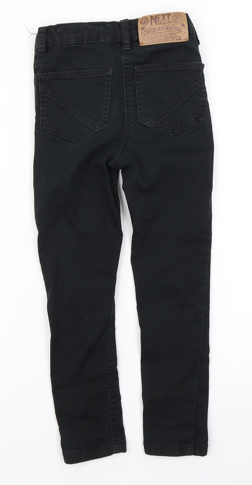 NEXT Girls Black  Denim Skinny Jeans Size 6 Years - High Waist