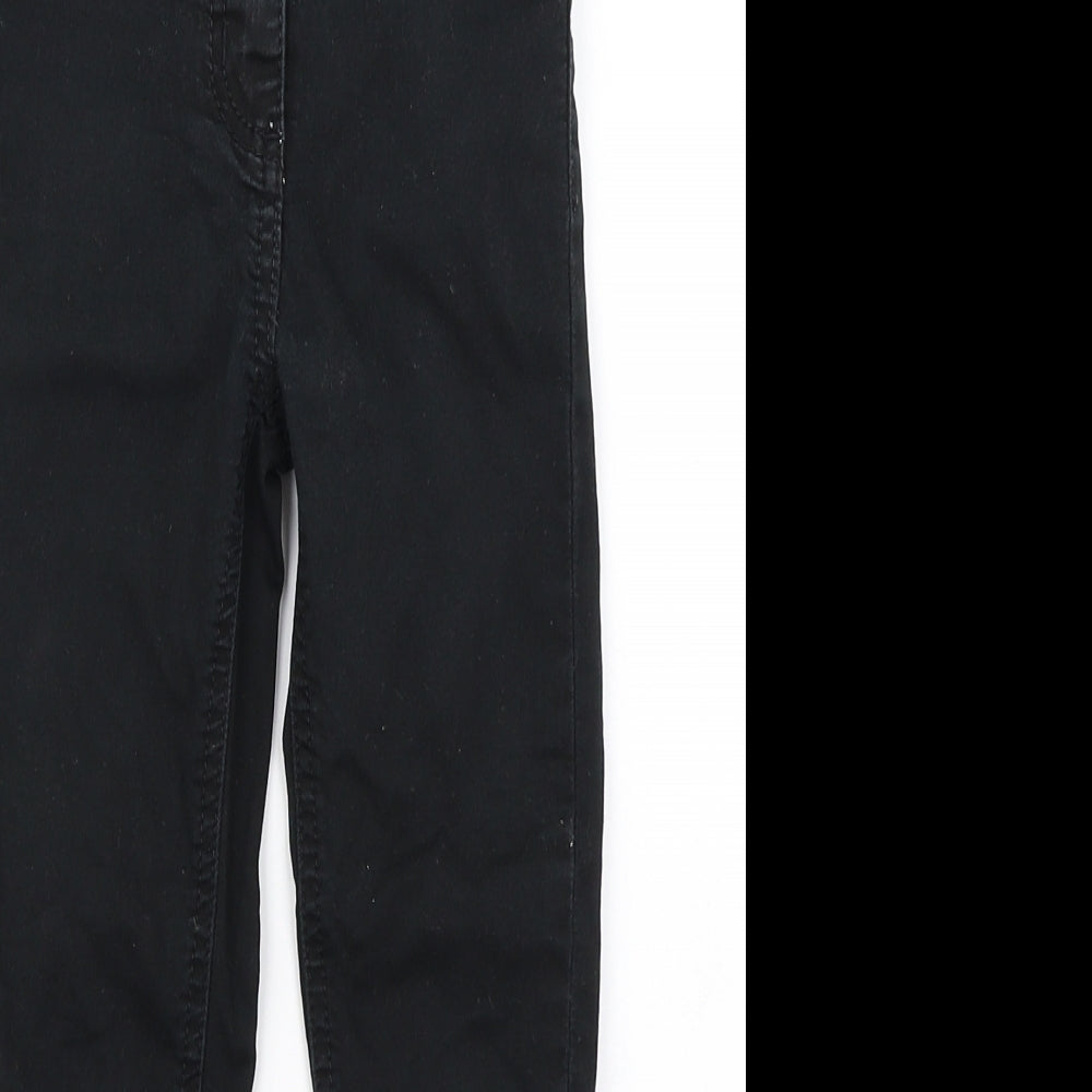 NEXT Girls Black  Denim Skinny Jeans Size 6 Years - High Waist