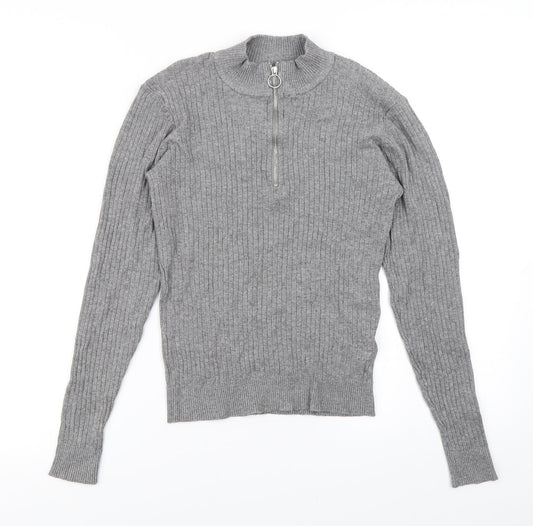 Divided Womens Grey  Knit Pullover Jumper Size XS