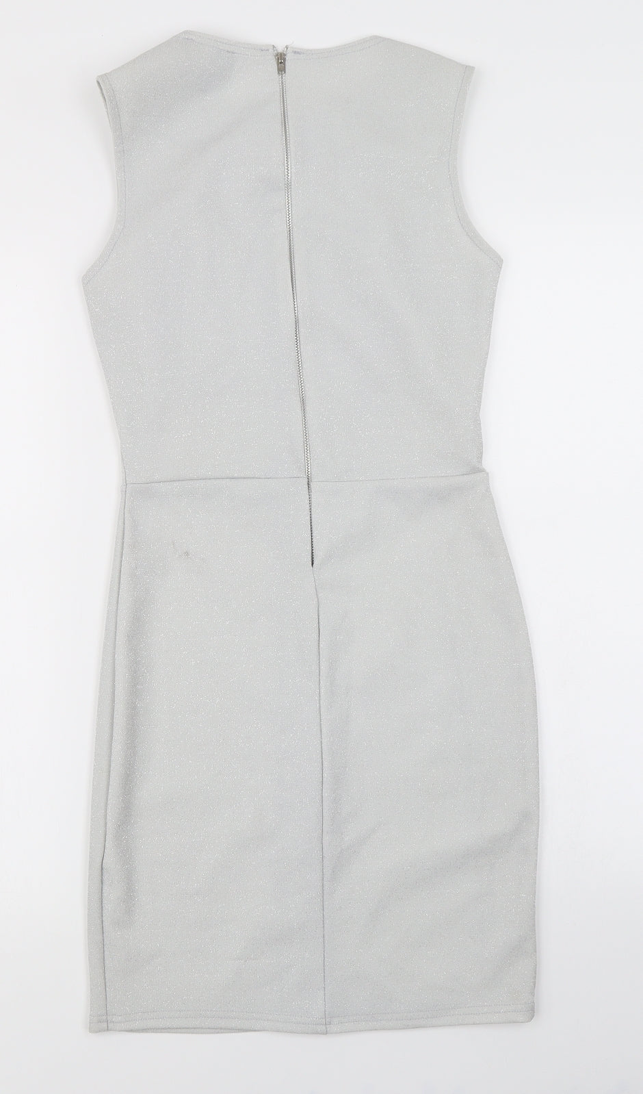 Ribbon Womens Silver   Bodycon  Size 8