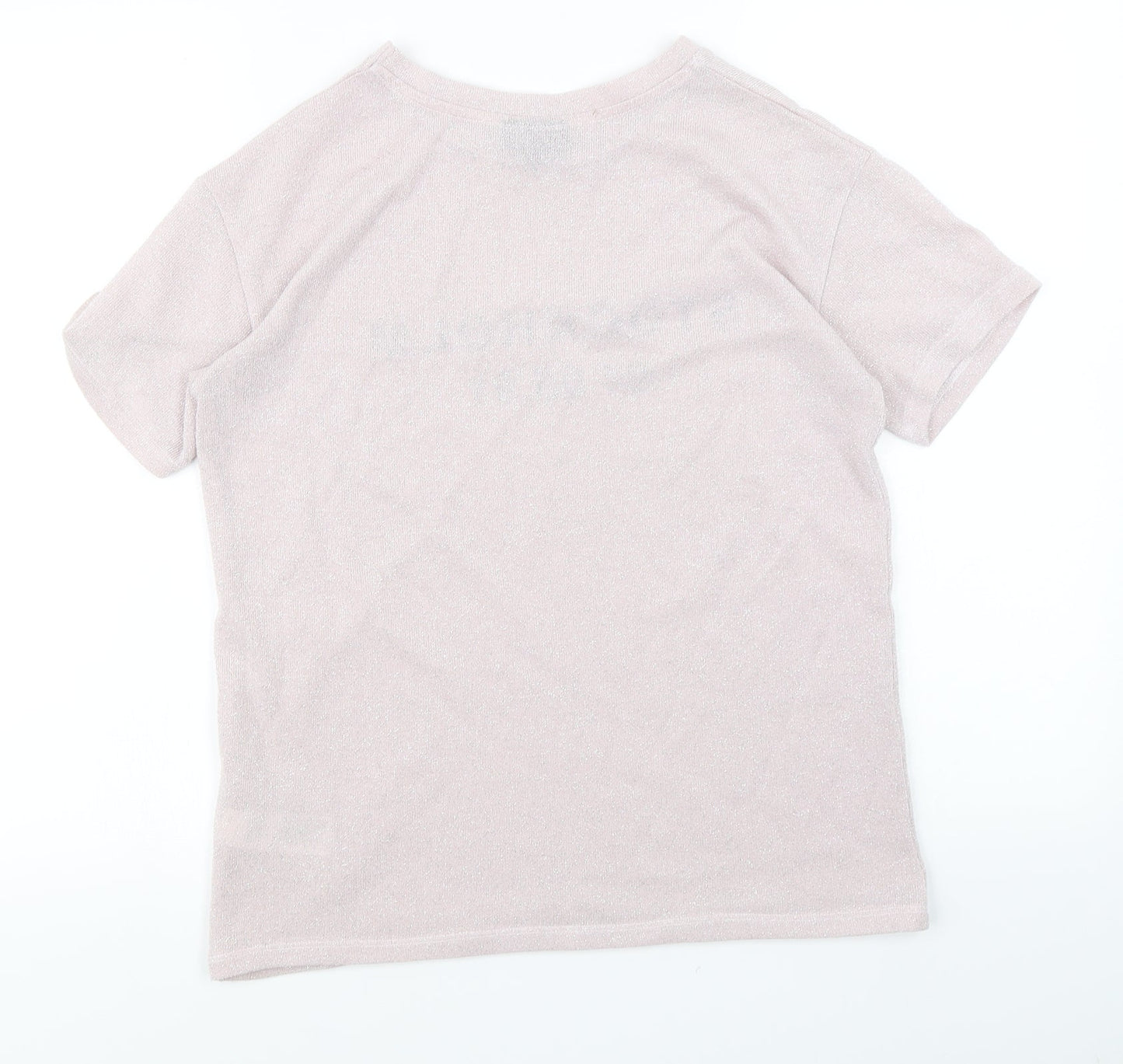 Topshop Womens Pink   Basic T-Shirt Size 8