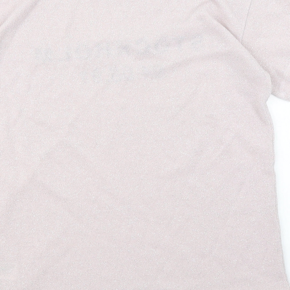Topshop Womens Pink   Basic T-Shirt Size 8