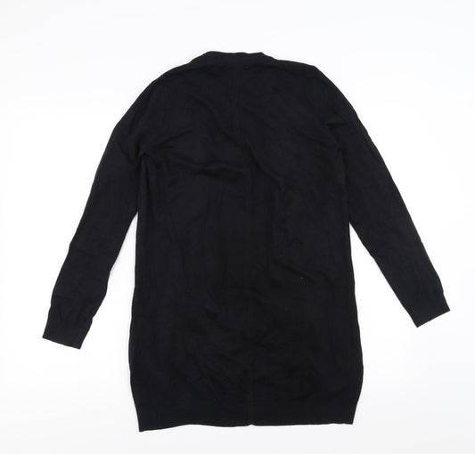 Sainsburys Womens Black   Cardigan Jumper Size 10  - waterfall front