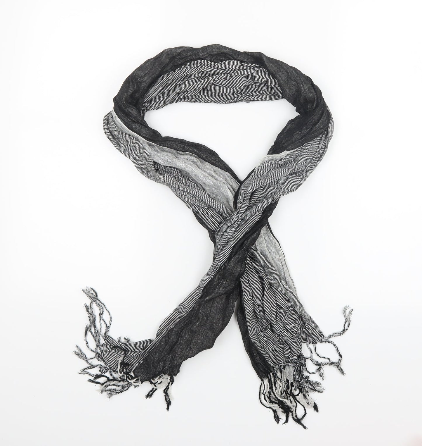 Preworn Womens Black    Scarf