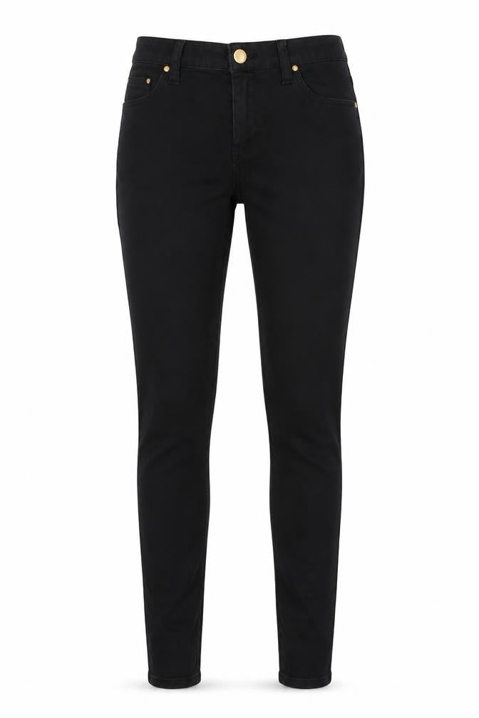 Denim Co. Womens Black  Denim Skinny Jeans Size 8 L31 in
