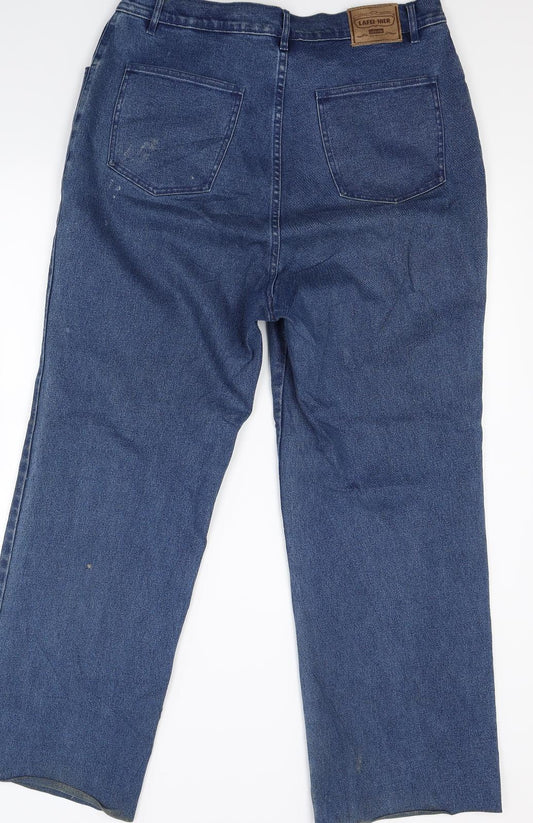 Lafei Neir Womens Blue  Denim Straight Jeans Size 34 in L29 in