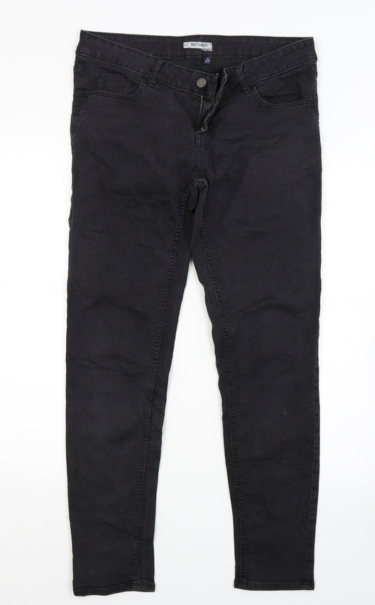 Kiabi Womens Black  Denim Skinny Jeans Size 14 L26 in