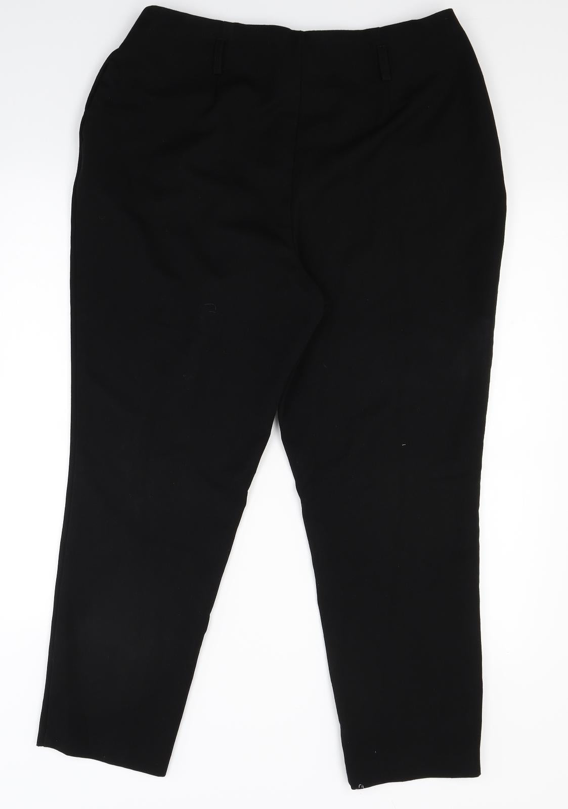 Very Womens Black   Trousers  Size 14 L25 in