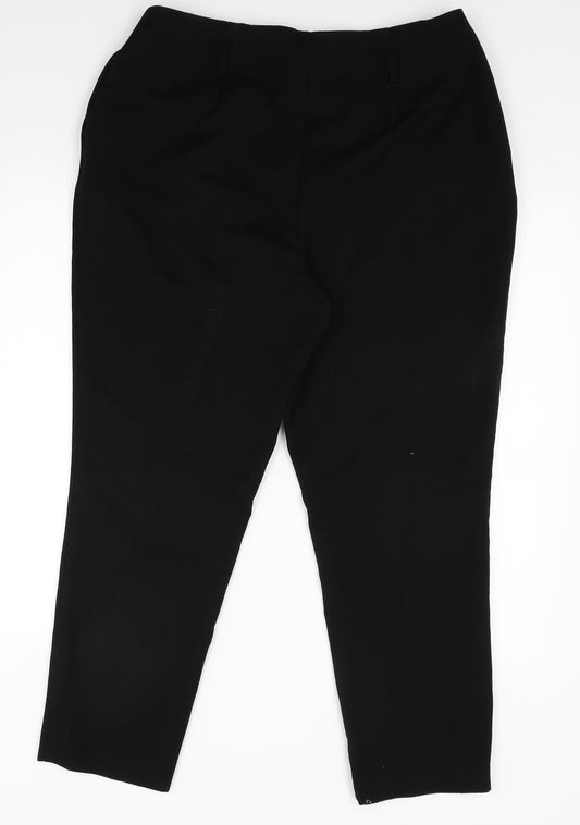 Very Womens Black   Trousers  Size 14 L25 in