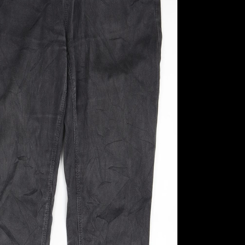 Yazz Collection Womens Grey  Denim Straight Jeans Size 33 in L30 in