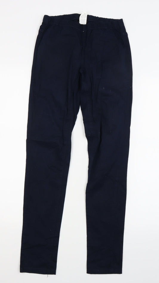 Pieces Womens Blue   Trousers  Size XS L28 in
