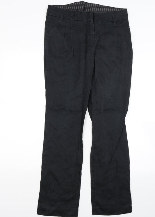 Preworn Womens Black   Trousers  Size 30 in L27 in