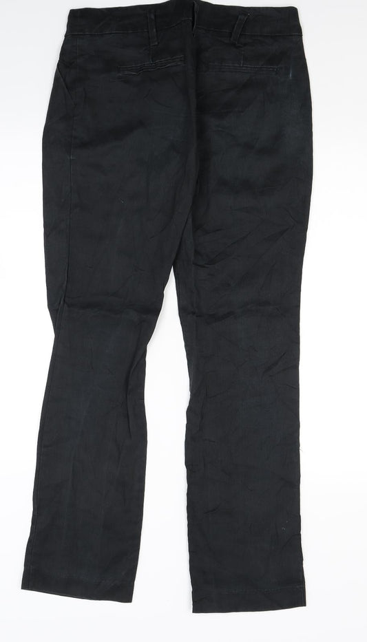 Preworn Womens Black   Trousers  Size 30 in L27 in