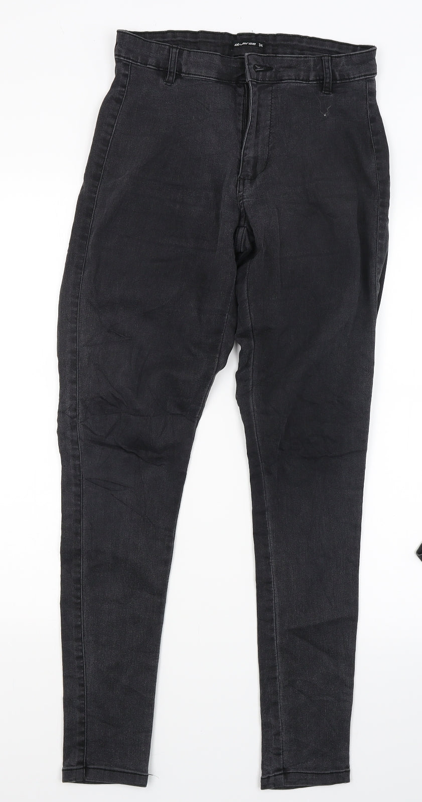 Diverse Womens Black  Denim Skinny Jeans Size XS L27 in