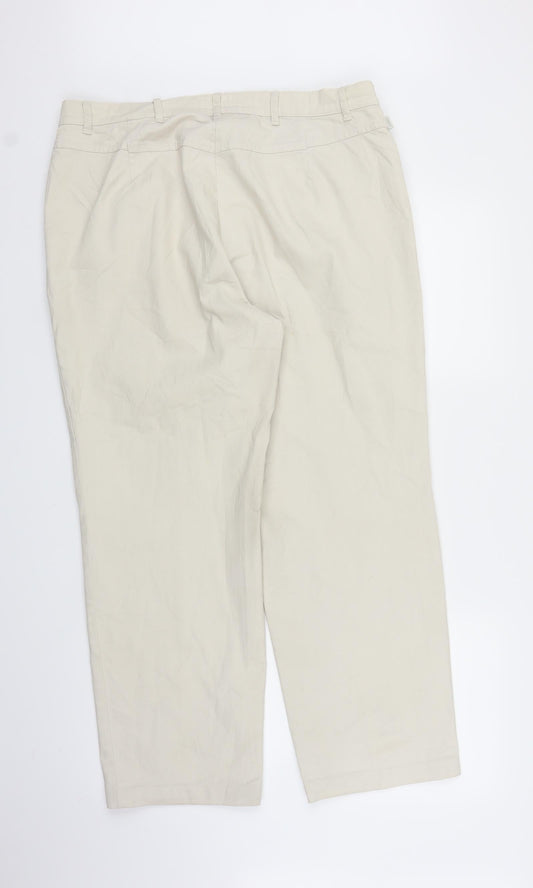 ZERRES Womens Beige   Capri Trousers Size M L26 in