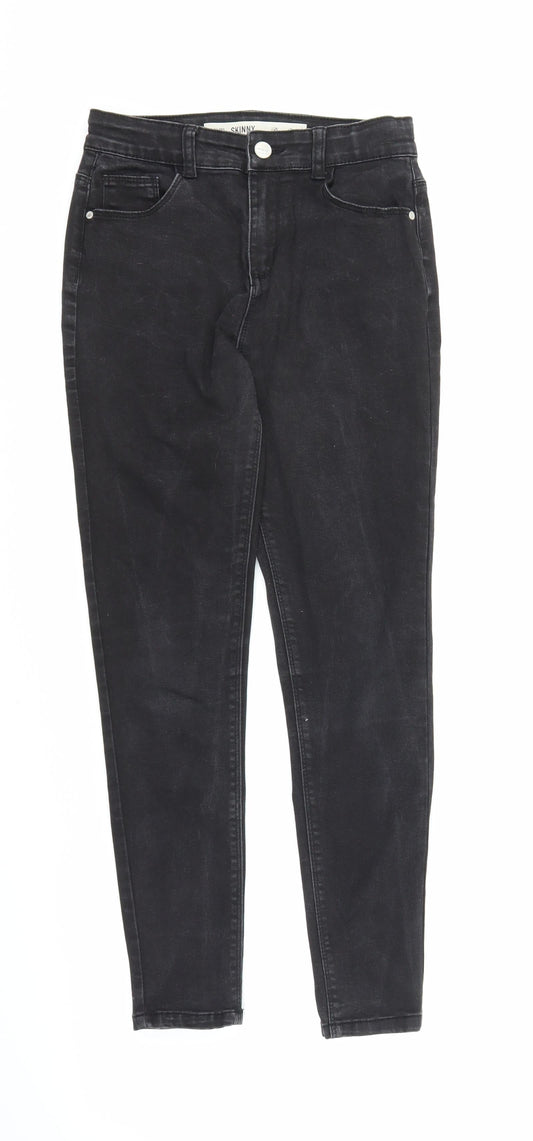 Denim Co Girls Black  Denim Skinny Jeans Size 11-12 Years