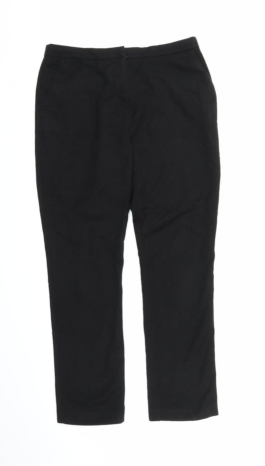 Papaya Womens Black   Trousers  Size 12 L28 in