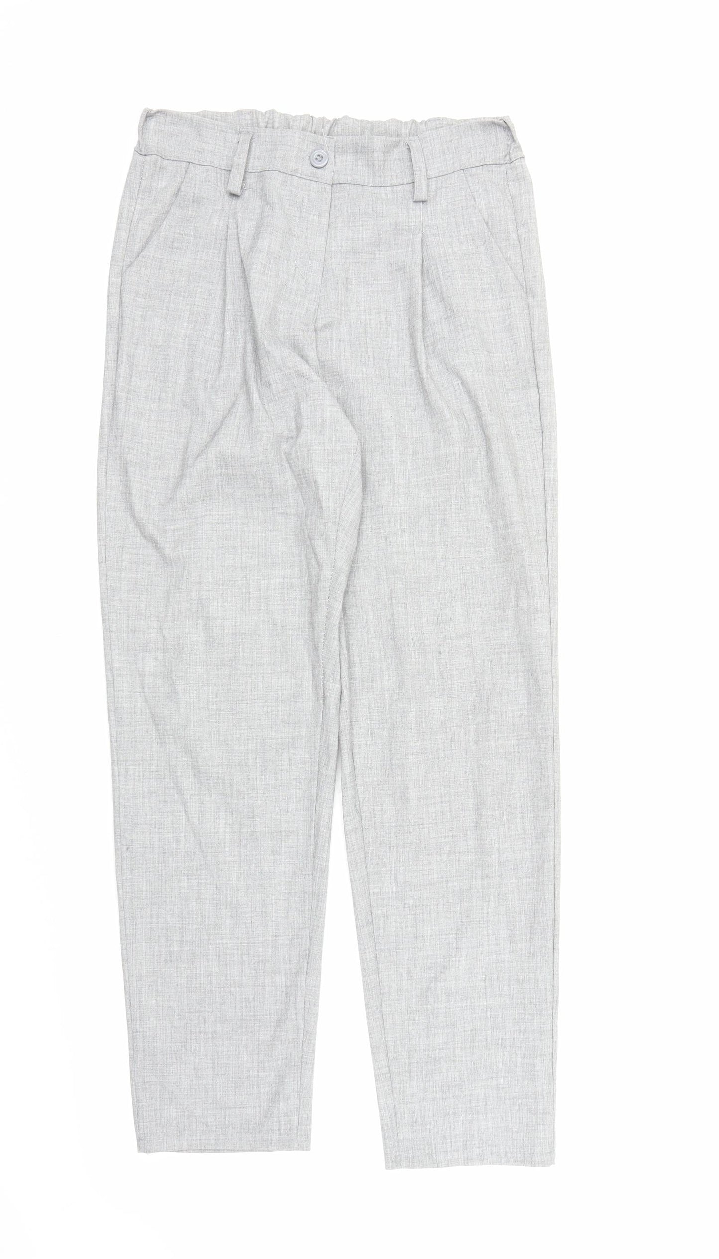 Preworn Womens Grey   Carrot Trousers Size M L25 in