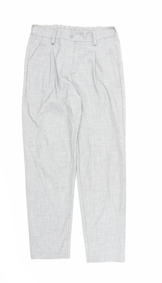 Preworn Womens Grey   Carrot Trousers Size M L25 in