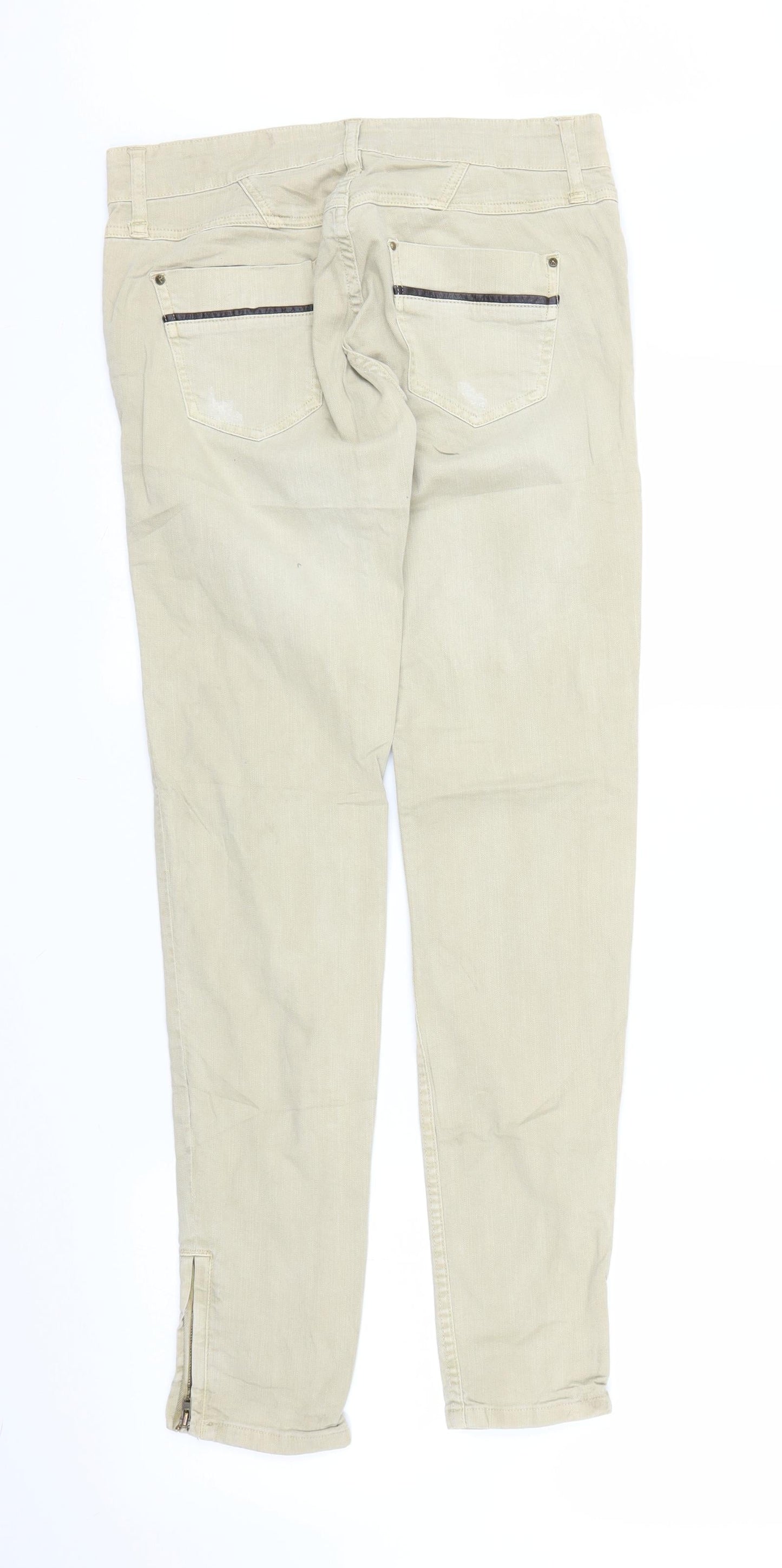 Stradivarius Womens Beige  Denim Skinny Jeans Size 10 L30 in