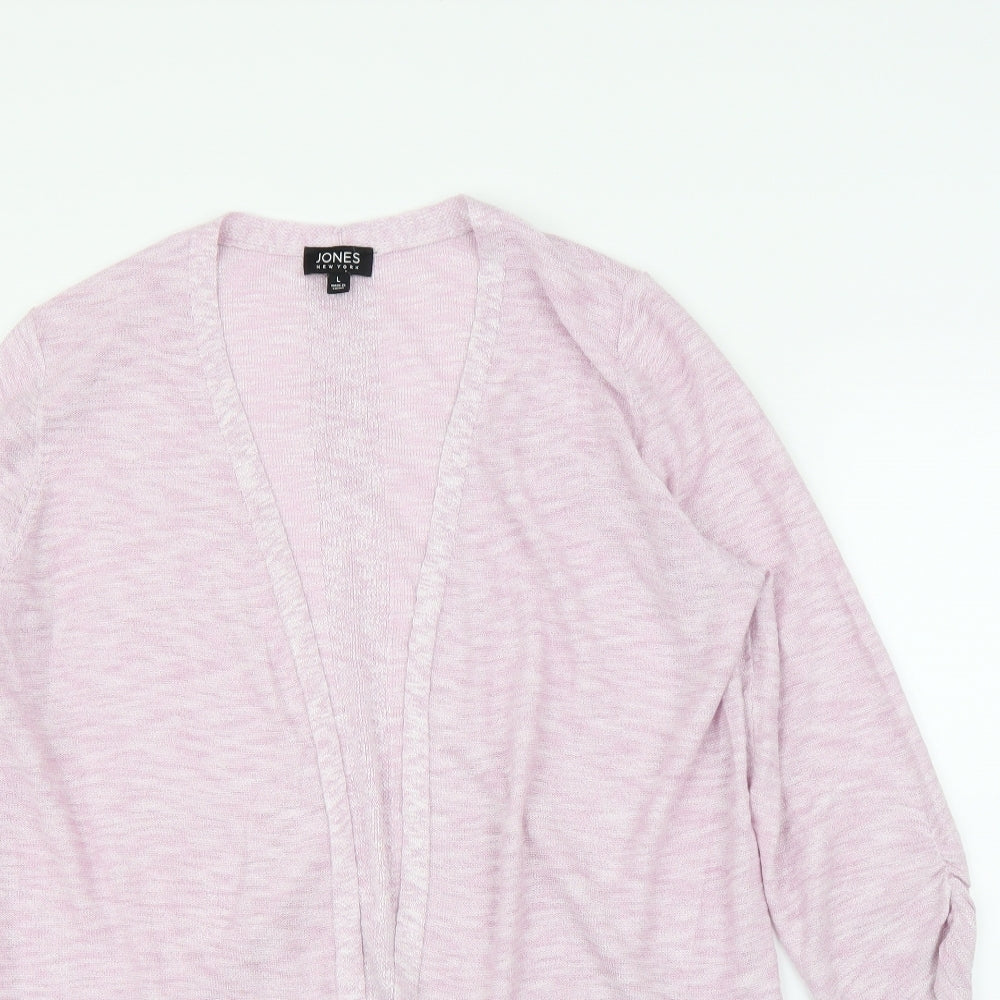Jones New York Womens Purple   Cardigan Jumper Size L