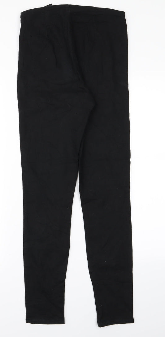 H&M Womens Black   Trousers  Size 8 L26 in
