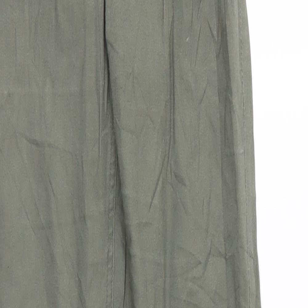 H&M Womens Green   Trousers  Size 8 L30 in