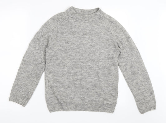 H&M Girls Grey   Pullover Jumper Size 9-10 Years