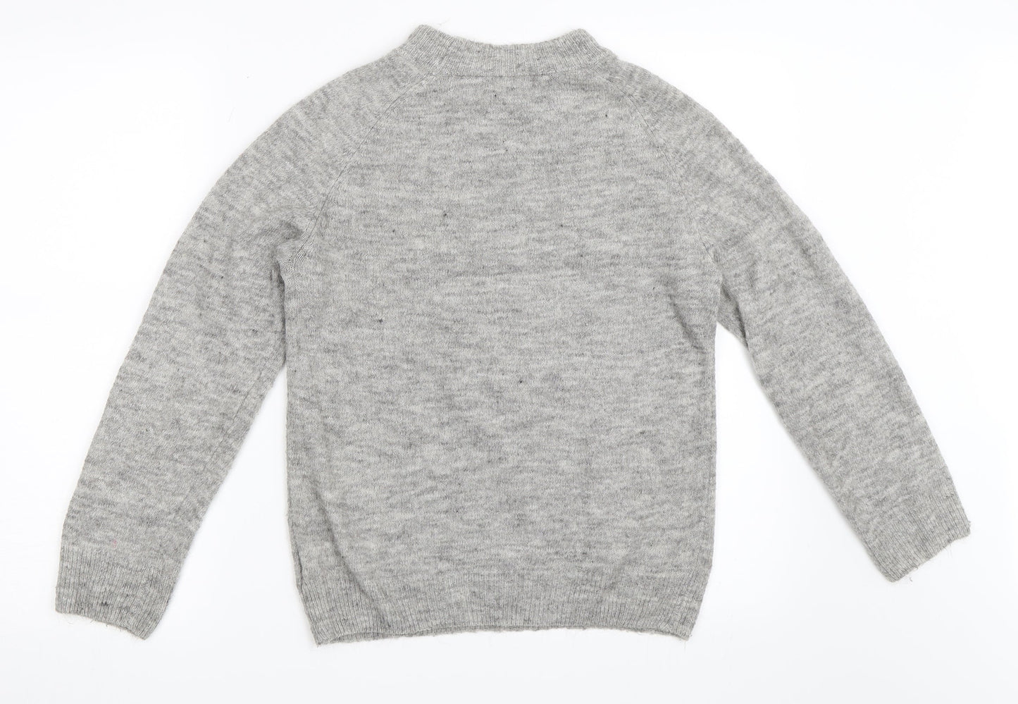 H&M Girls Grey   Pullover Jumper Size 9-10 Years