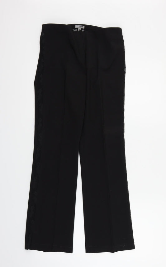 Peter Werth Womens Black   Trousers  Size 8 L27 in