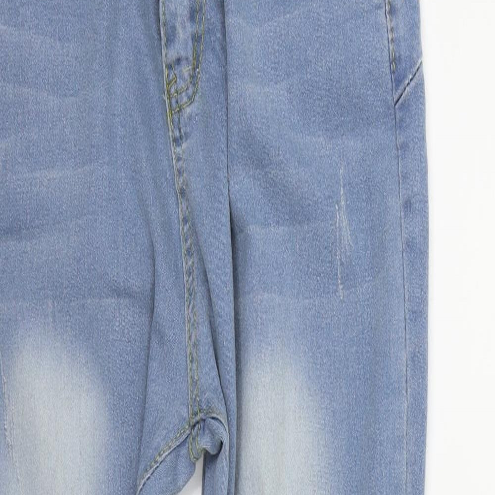 Preworn Womens Blue   Straight Jeans Size 26 in L27 in - perl detail