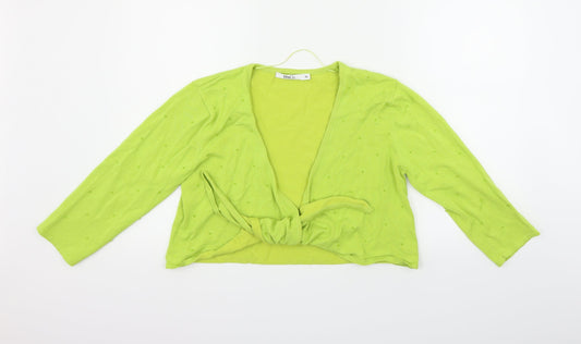 M&Co Womens Green   Cardigan Jumper Size XL