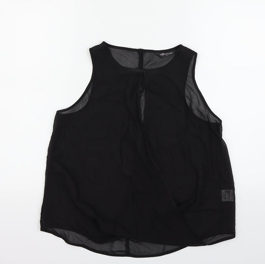 Internacionale Womens Black   Basic T-Shirt Size 8