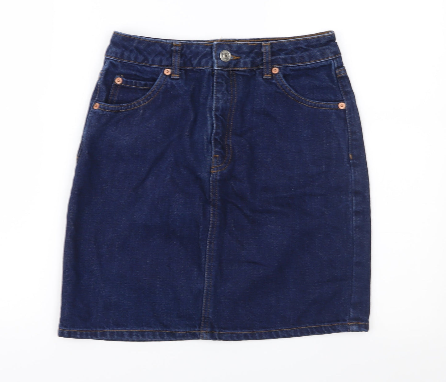 Topshop Womens Blue  Denim Straight & Pencil Set Size 26 in