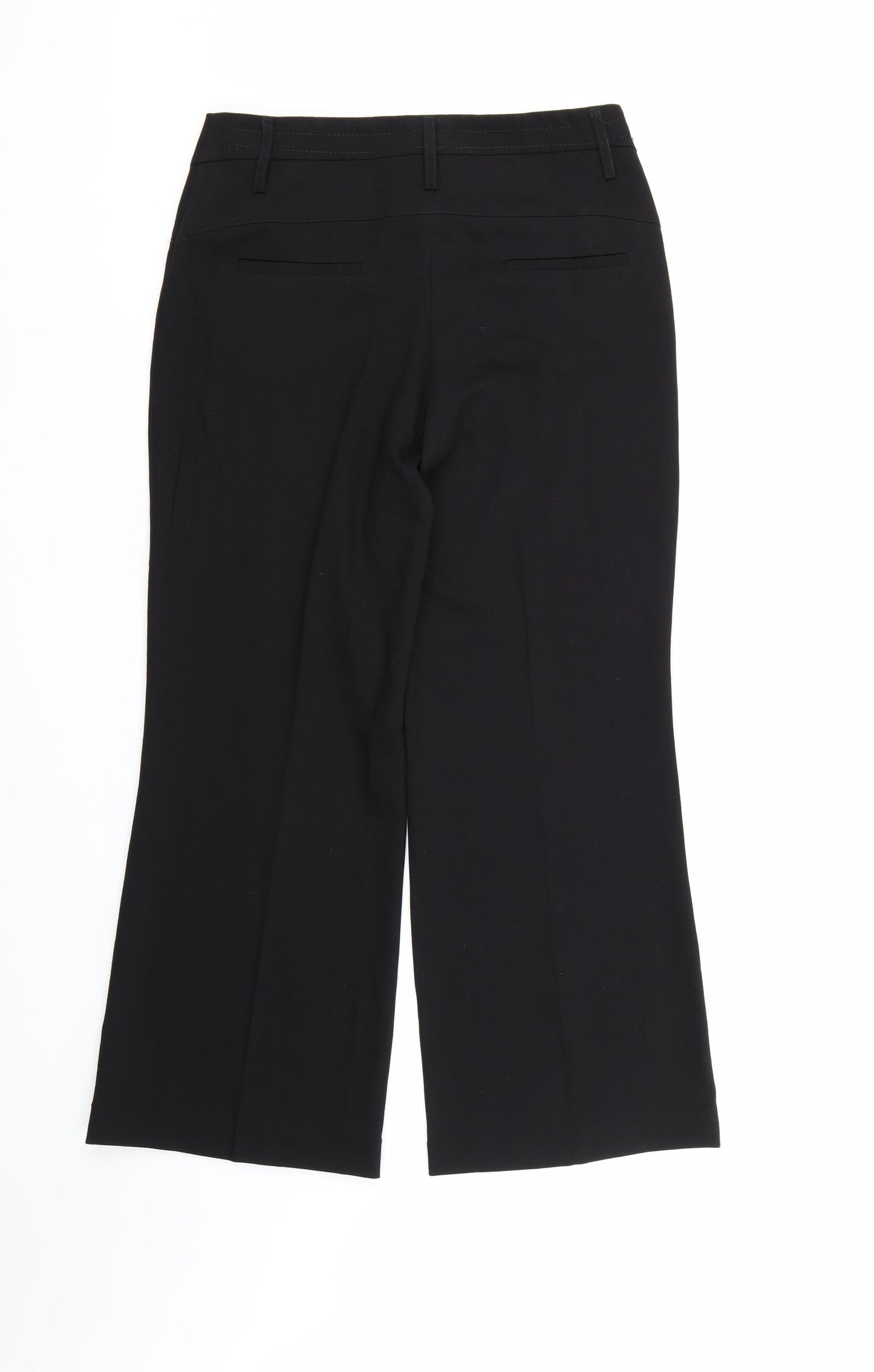 NEXT Womens Black  Rayon Dress Pants Trousers Size 10 L26 in