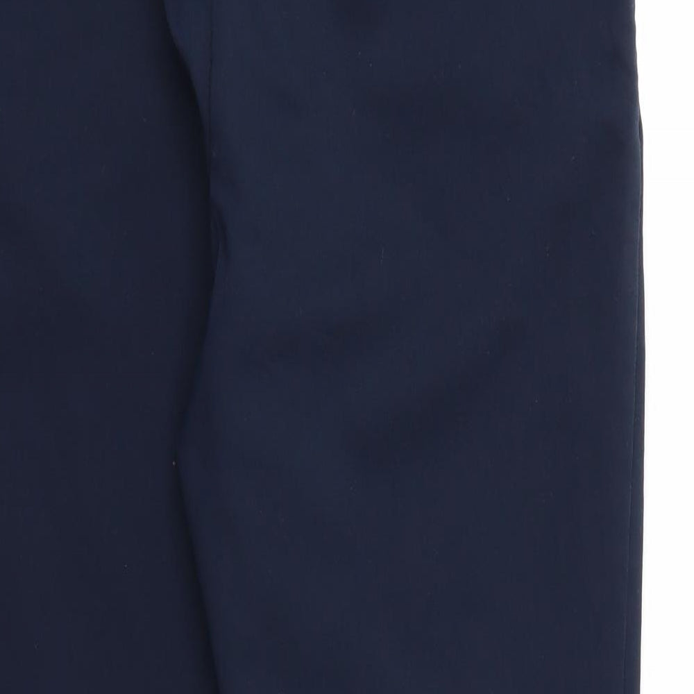 H&M Womens Blue  Rayon Dress Pants Trousers Size 14 L24 in