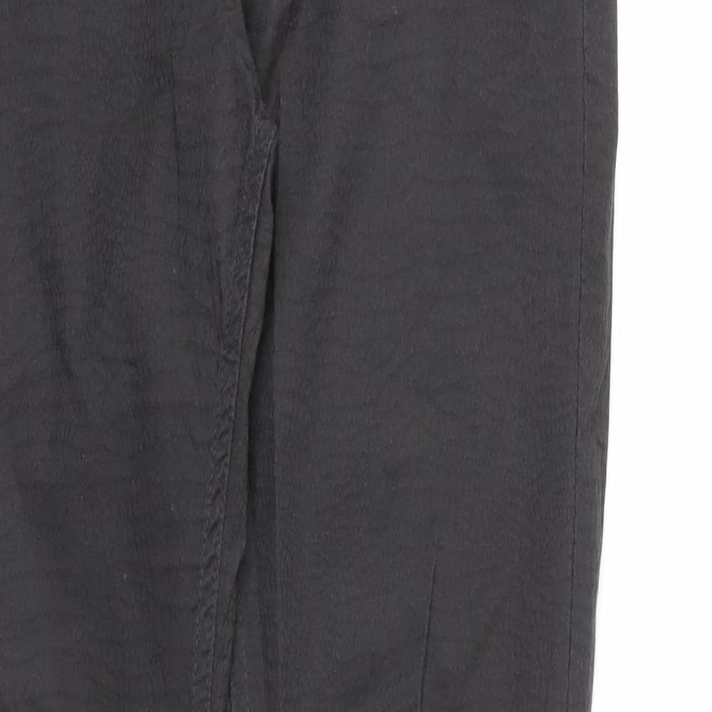 H&M Womens Grey Animal Print Denim Skinny Jeans Size 10 L30 in