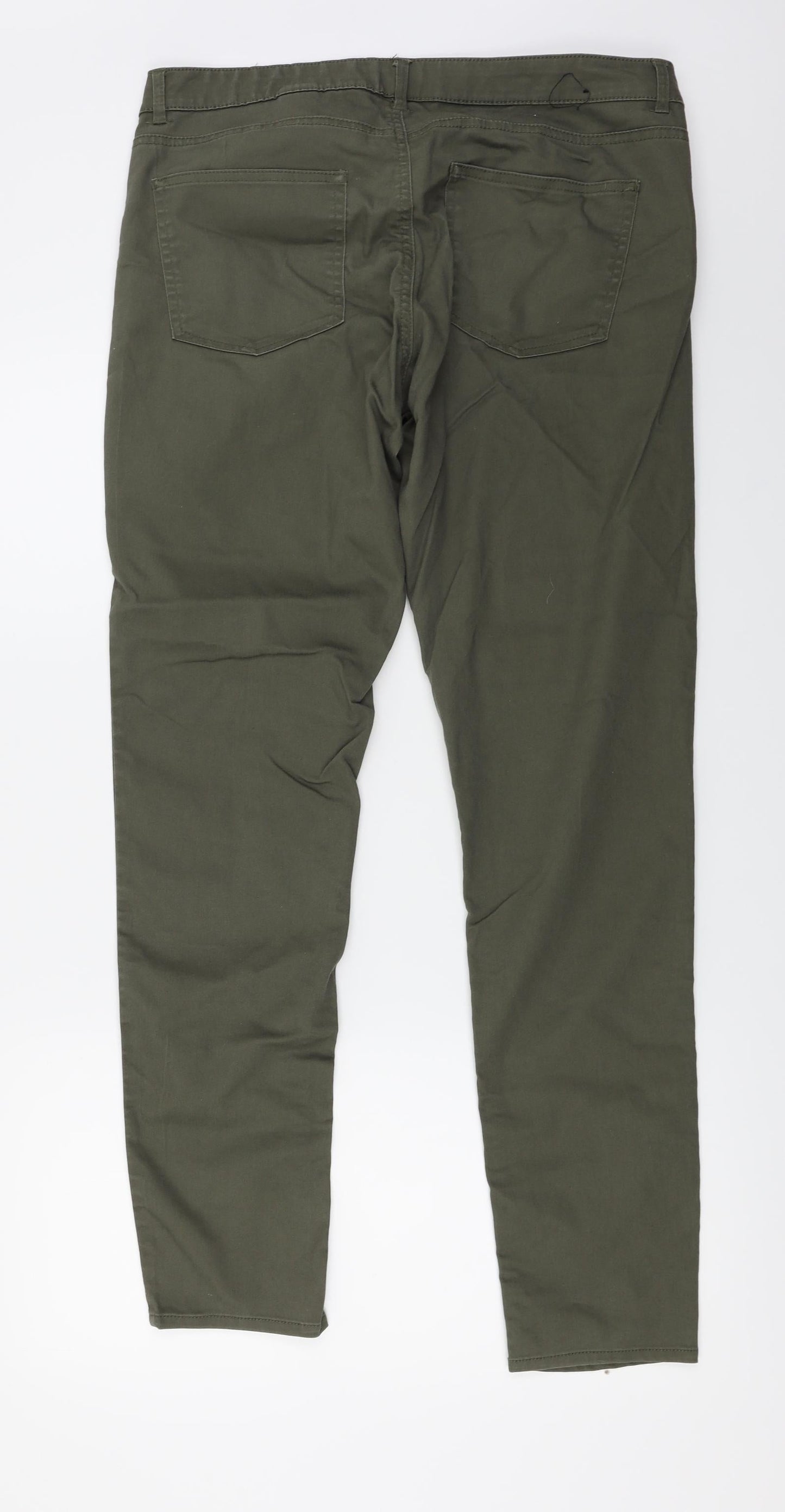 H&M  Womens Green   Trousers  Size 34 in L28 in