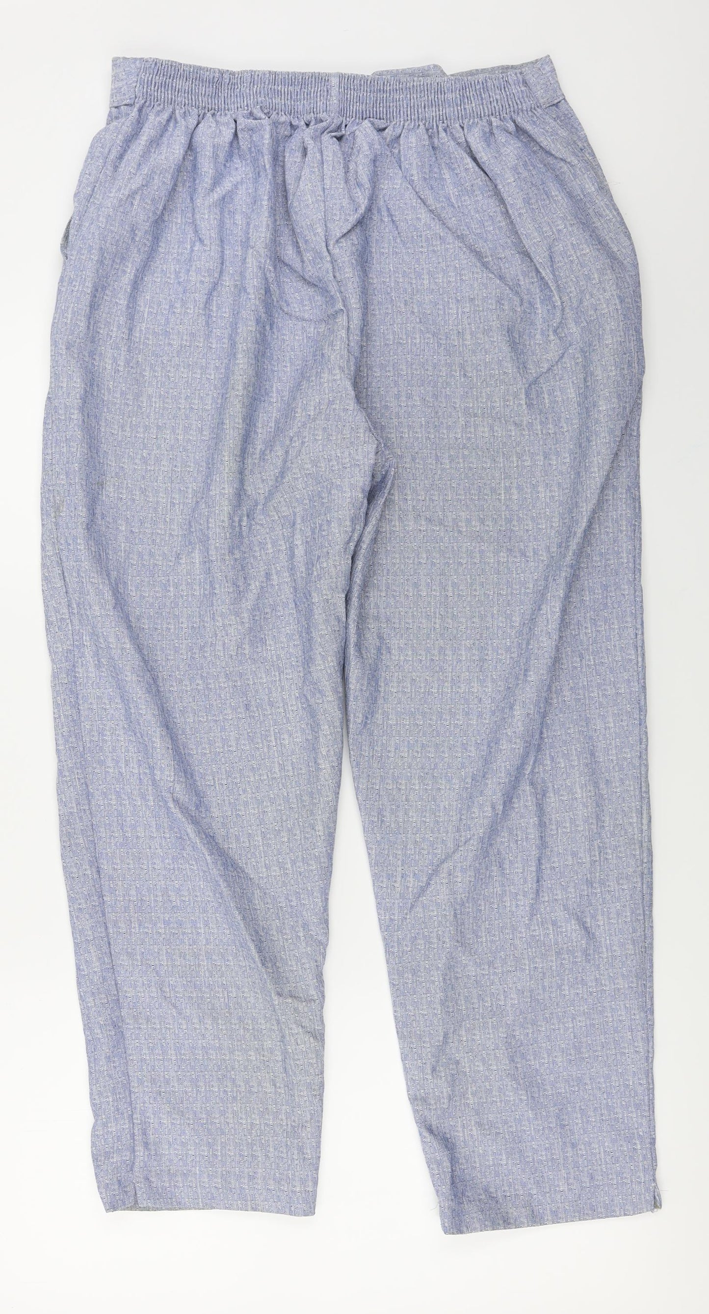 Preworn  Womens Blue   Trousers  Size 16 L24 in