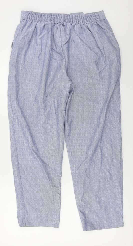 Preworn  Womens Blue   Trousers  Size 16 L24 in