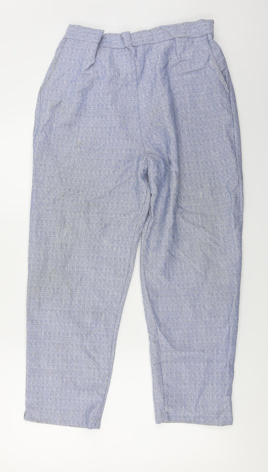 Preworn  Womens Blue   Trousers  Size 16 L24 in
