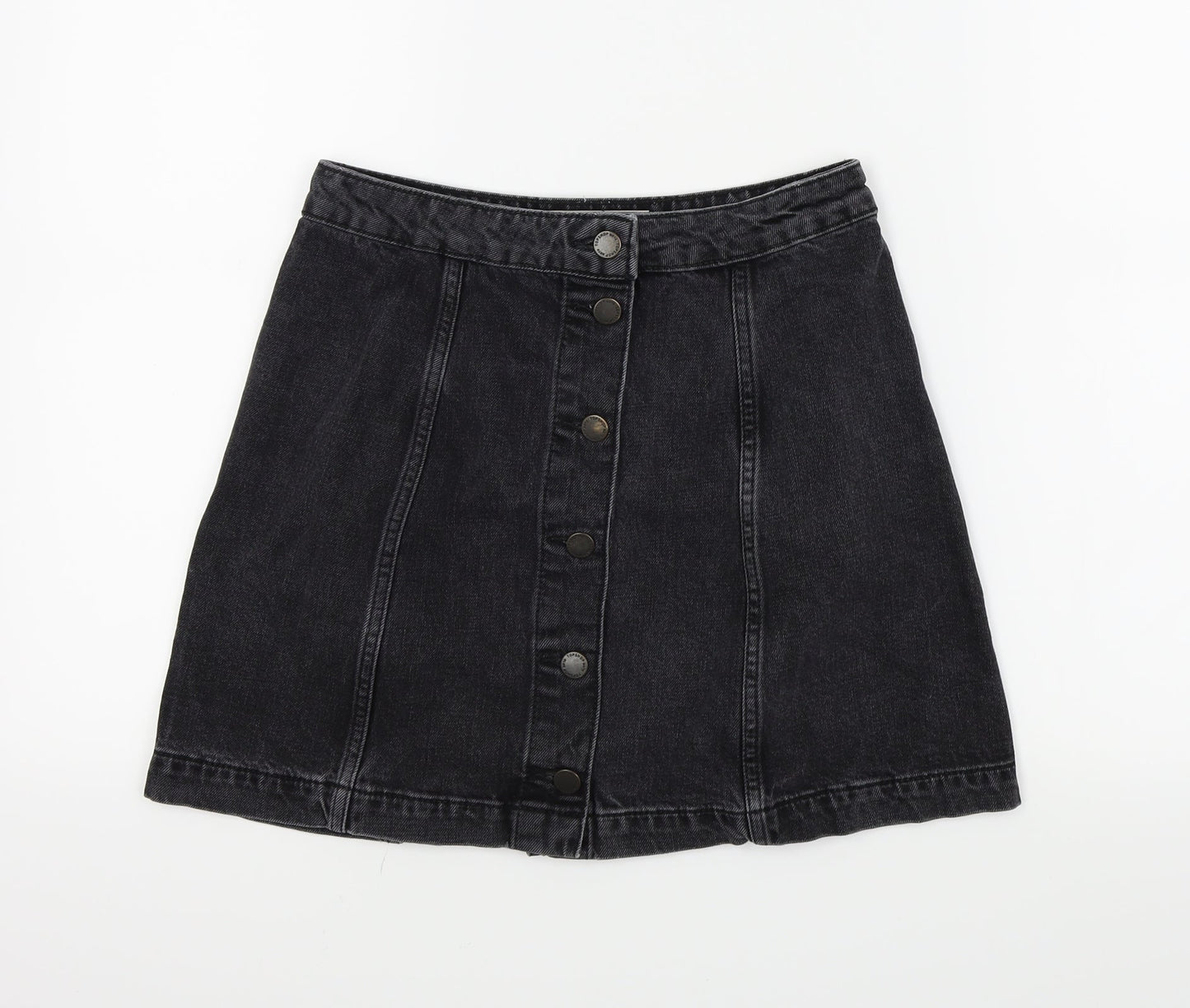 Topshop Womens Black   A-Line Skirt Size 28