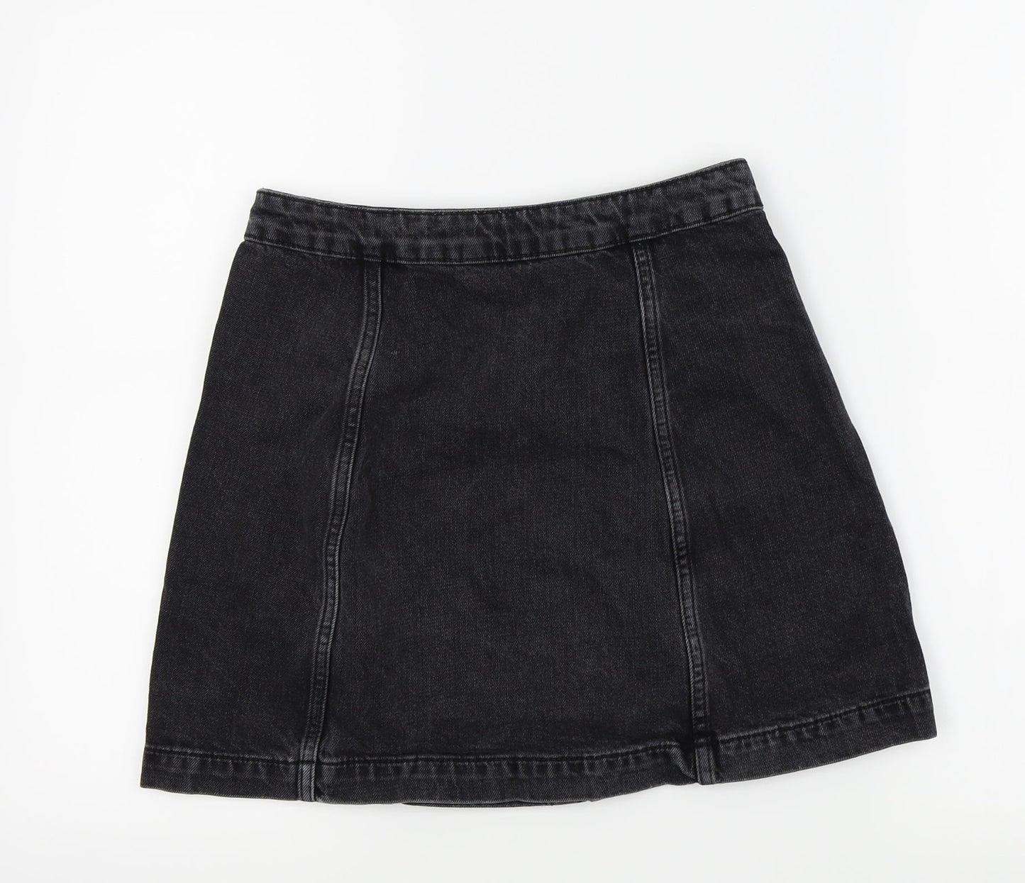 Topshop Womens Black   A-Line Skirt Size 28