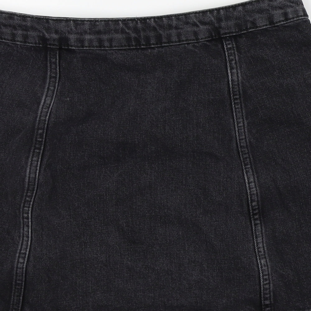 Topshop Womens Black   A-Line Skirt Size 28